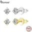 Bông tai BAMOER MSE038 bạc 925 vvs1 d màu 0.1ct chính hãng 100%