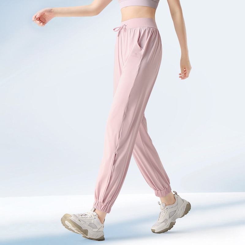 Ảnh Quần chống nắng CAMEL CROWN Quần tập Yoga nữ Thoáng khí cảm giác băng khô nhanh Quần thể thao 2