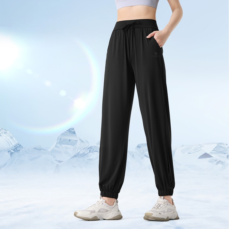 Ảnh Quần chống nắng CAMEL CROWN Quần tập Yoga nữ Thoáng khí cảm giác băng khô nhanh Quần thể thao 3