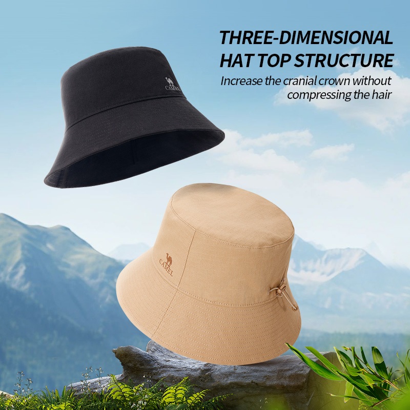 Ảnh Mũ chậu chống nắng CAMEL CROWN dành cho nữ cắm trại ngoài trời Mũ ngư dân chống tia cực tím 4