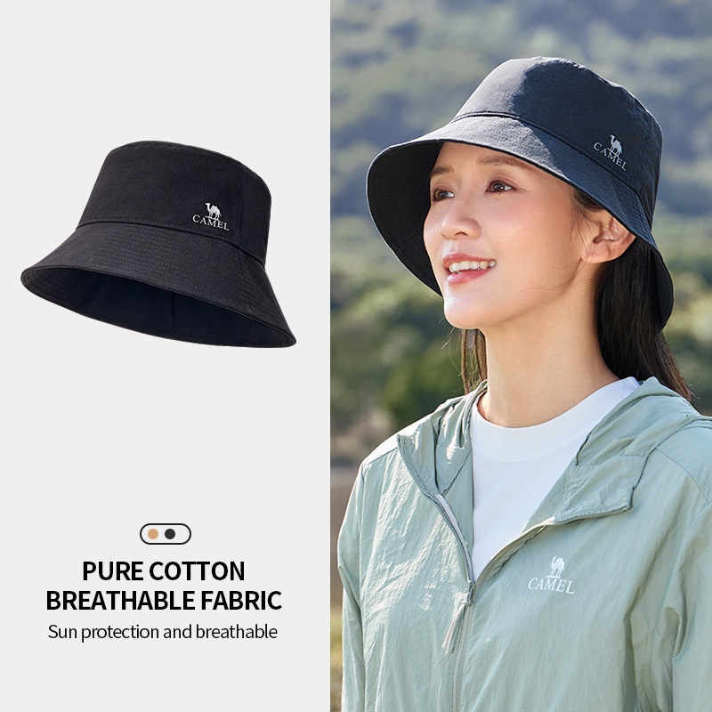 Ảnh Mũ chậu chống nắng CAMEL CROWN dành cho nữ cắm trại ngoài trời Mũ ngư dân chống tia cực tím 3