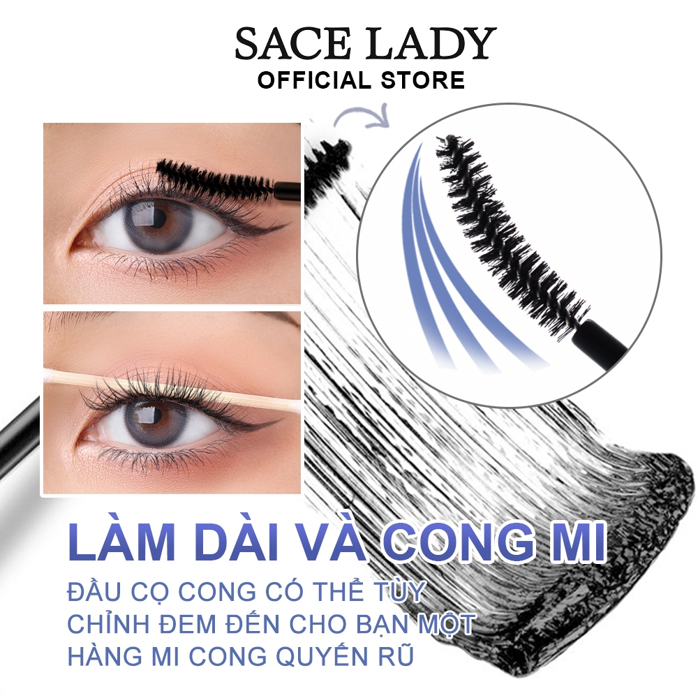 Mascara SACE LADY Chống Nước Chống Nhòe Chuyên 6g