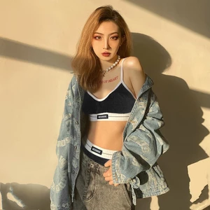 KLALIEN Bộ Bikini Hai Mảnh Kiểu Dáng Thể Thao Thời Trang Cho Nữ