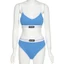 KLALIEN Bộ Bikini Hai Mảnh Kiểu Dáng Thể Thao Thời Trang Cho Nữ