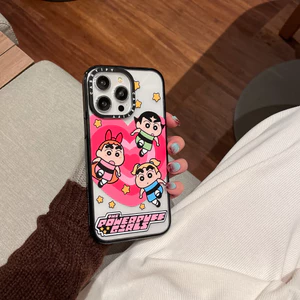 Ốp điện thoại CASETIFY shin-chan Girls cho iphone 16 Pro Max 15 Pro Max 15 Plus 14 Pro Max 14Plus i14 13 Pro Max i11 i13 13pro 12 Pro Max Acrylic Vỏ bảo vệ