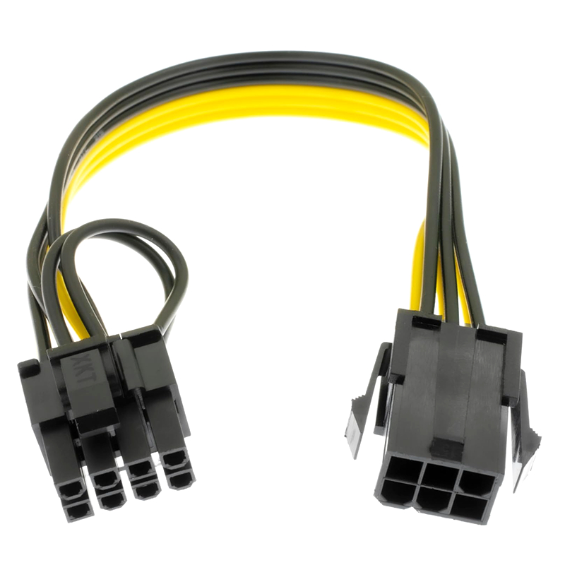 Cáp cấp nguồn GPU Card Video nam 6 chân sang PCI-E 8 chân | Shopee Việt Nam