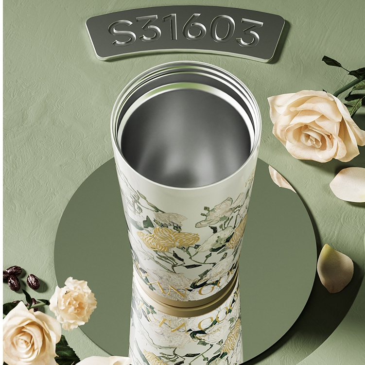 Ảnh Insulated cup Germ capacity 500ml 316 grade stainless steel material  Coffee Cup 3