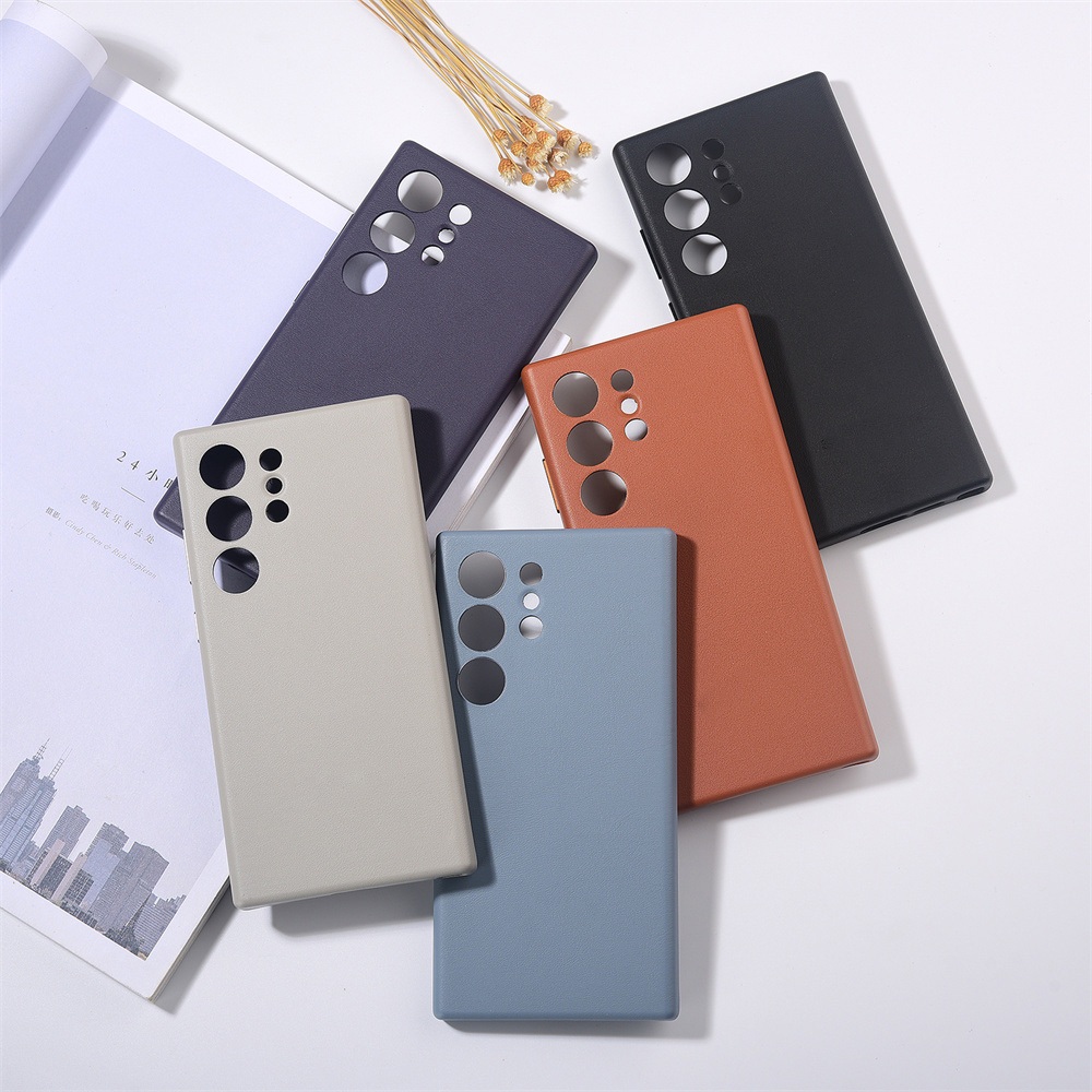 Sang Trọng Vegan Da Từ Tính Dành Cho Samsung Galaxy S24 Ultra S24Ultra 5G Chất Lượng Cao Kinh Doanh Chống Sốc Ốp điện thoại Có Hộp