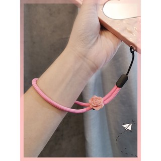 Dây Điện Thoại Di Động Có Thể Điều Chỉnh Cổ Tay Dây Ngắn Sang Trọng Hoa Hồng Dây Ngắn Thích Hợp Cho Vỏ Điện Thoại Di Động Móc Khóa Đĩa U Tai Nghe