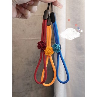 Dây Điện Thoại Di Động Có Thể Điều Chỉnh Cổ Tay Dây Ngắn Sang Trọng Hoa Hồng Dây Ngắn Thích Hợp Cho Vỏ Điện Thoại Di Động Móc Khóa Đĩa U Tai Nghe