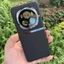 Dành cho Honor Magic 6 Pro Ốp lưng ELVEV Da PU trơn sang trọng + Khung mạ điện Vỏ bảo vệ Camera siêu mỏng