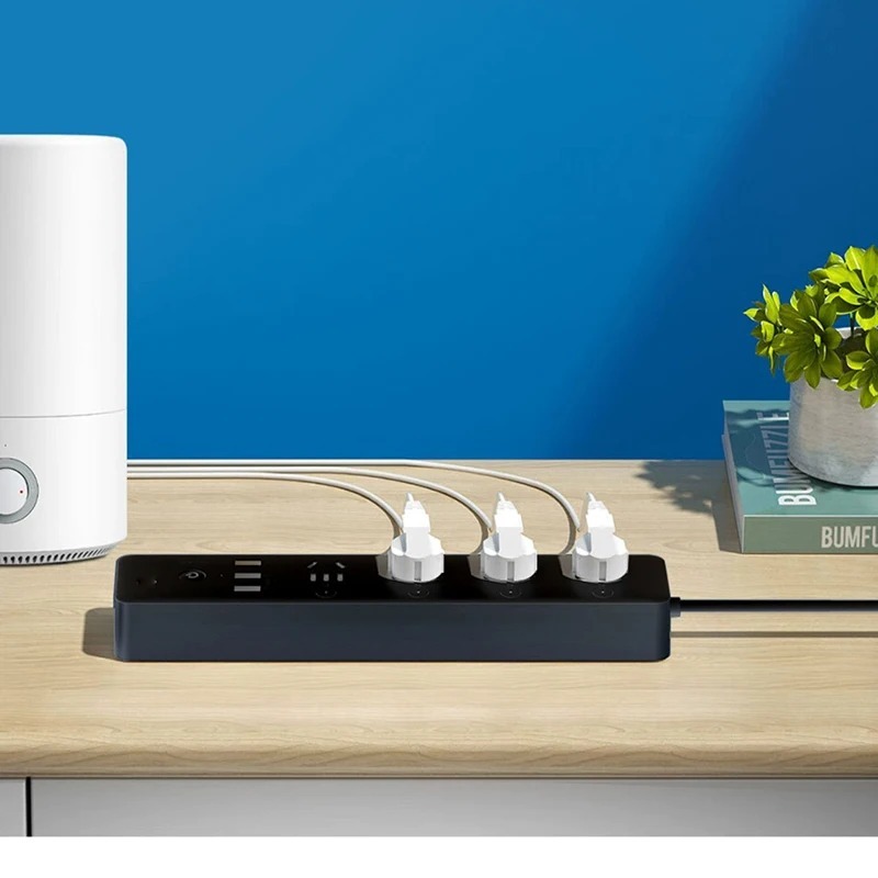 Gosund CP5 Dải nguồn thông minh Phiên bản WIFI Điều khiển bằng giọng nói Mijia APP Điều khiển từ xa Công tắc thời gian với 4 ổ cắm & 3 USB