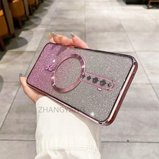 Ốp lưng OPPO Reno2 f reno 2z reno 2 Ốp lưng silicon mềm chống rơi ống kính có bảo hiểm toàn diện Vỏ điện thoại đơn giản và thời trang với phim flash