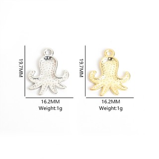 10 Chiếc Dễ Thương Nhiều Màu Sắc Đại Dương Bạch Tuộc Men Quyến Rũ Hoạt Hình Mặt Dây Động Vật Biển Cho Đi Biển Kỳ Nghỉ Trang Sức Làm - Hoàn Hảo Cho DIY Hợp Thời Trang Vòng Cổ Vòng Tay Vòng Chân Bông Tai Móc Khóa