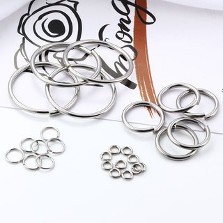 Nhẫn Cắt Inox Cho DIY Trang Sức Lớn Mở Nhảy Nhẫn Handmade Cuba Dây Xích Quần Phụ Kiện