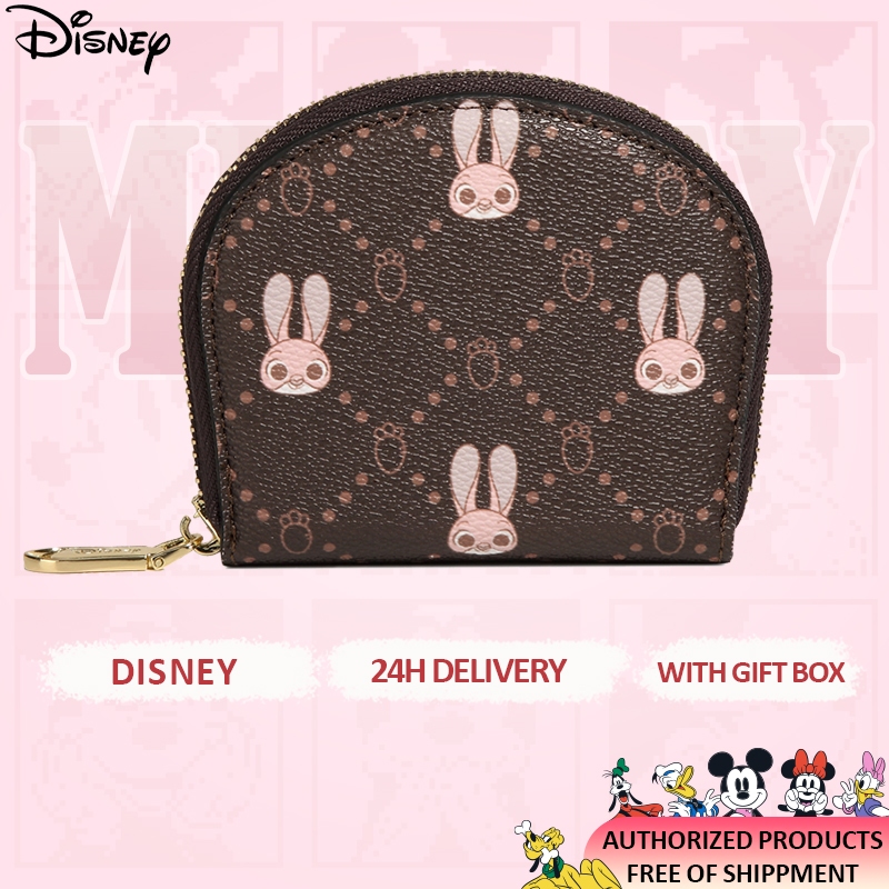 Disney Chính Thức Chính Hãng Nhỏ Đựng Thẻ Ngân Hàng Thẻ Giao Thông Thẻ ID Đựng Mini Túi Phong Cách Thỏ Cổ Điển Graffiti Đựng ID Ví Đựng Tiền Xu