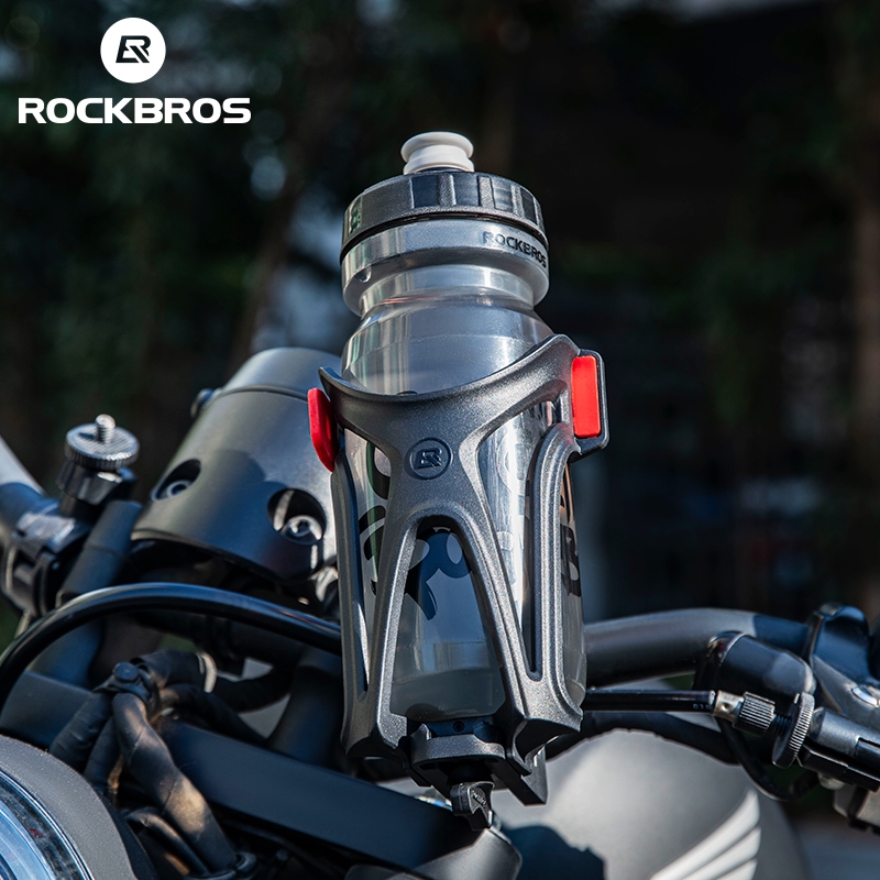 Rockbros Xe Máy Bình Nước Giá Đỡ Xe Đạp Leo Núi Xe Đạp Đường Bộ Có Thể Điều Chỉnh Chiều Rộng 360° Bộ ổn định chống sốc xoay có thể tháo rời