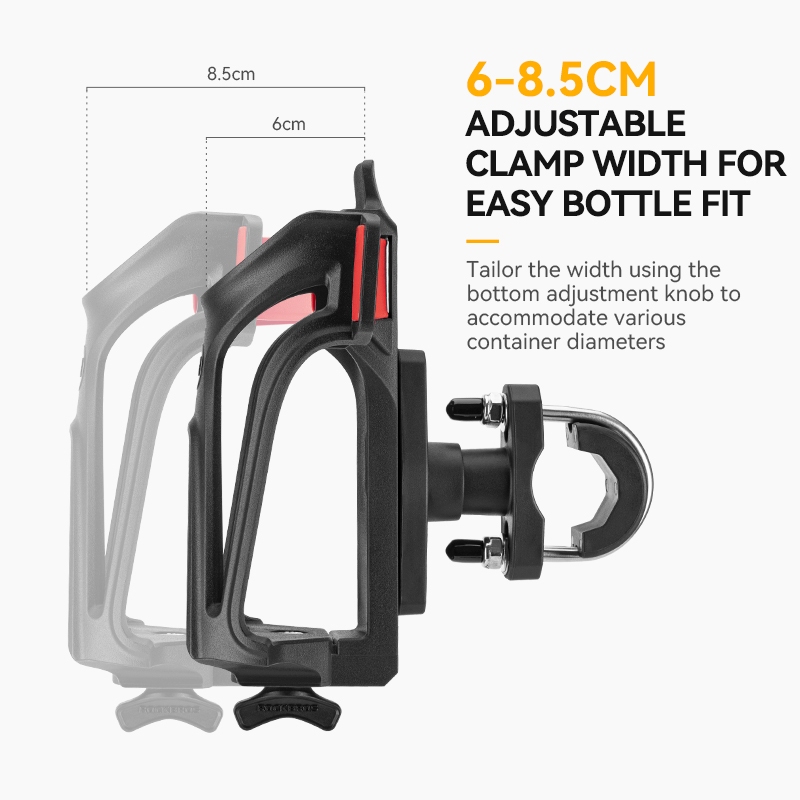 Rockbros Xe Máy Bình Nước Giá Đỡ Xe Đạp Leo Núi Xe Đạp Đường Bộ Có Thể Điều Chỉnh Chiều Rộng 360° Bộ ổn định chống sốc xoay có thể tháo rời