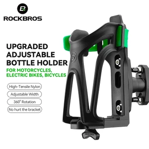 Rockbros Xe Máy Bình Nước Giá Đỡ Xe Đạp Leo Núi Xe Đạp Đường Bộ Có Thể Điều Chỉnh Chiều Rộng 360° Bộ ổn định chống sốc xoay có thể tháo rời
