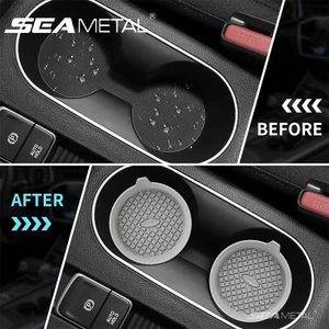 Miếng lót cốc trên xe ô tô đế SEAMETAI Đế lót ly chống trượt cho ô tô bằng silicon chống sốc