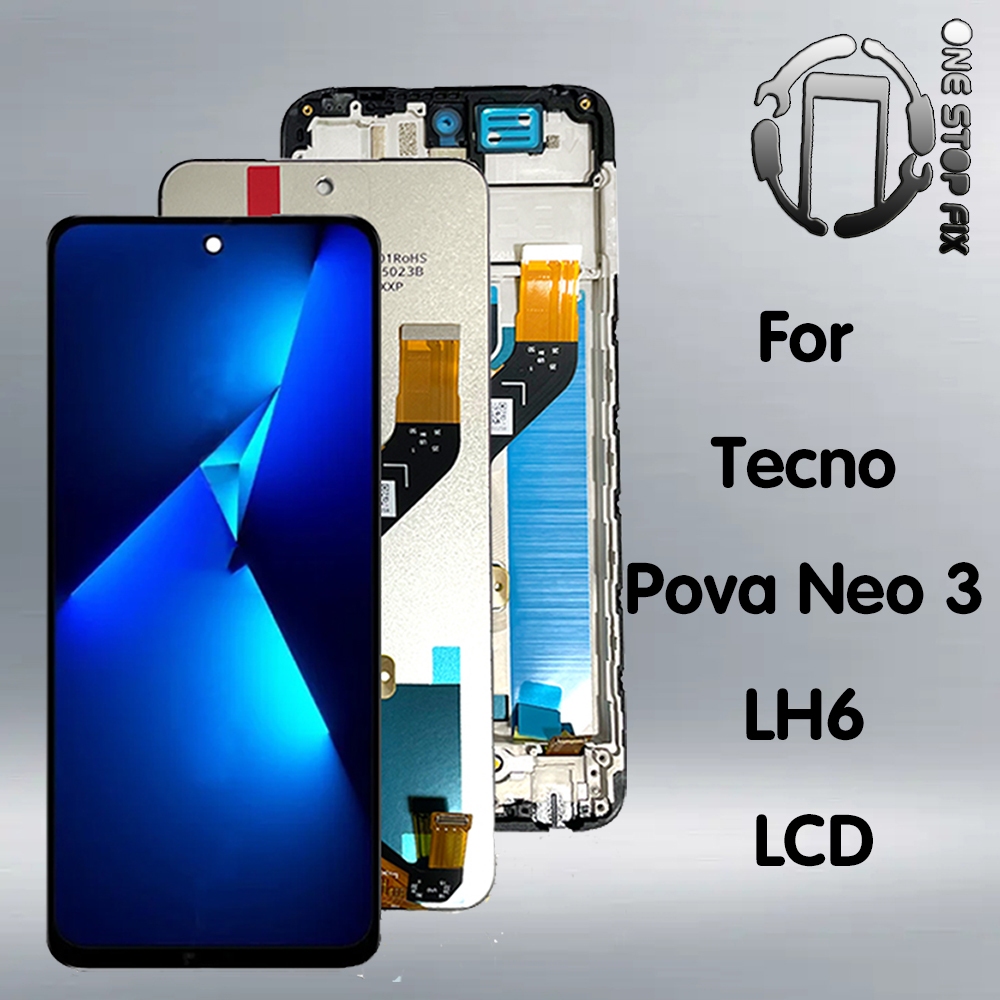 Màn Hình LCD 6,82 "Cho Infinix Tecno Pova Neo 3 LCD LH6n Màn Hình Hiển Thị Bộ Số Hóa Cảm Ứng
