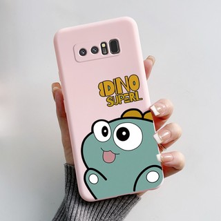 Dành Cho Samsung Galaxy Note 8 Note 9 Ốp Lưng Matte Mới Nhất Hoạt Hình Silicon Mềm TPU Dành Cho Samsung Note8 Note9 Vỏ Điện Thoại
