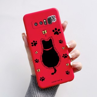 Dành Cho Samsung Galaxy Note 8 Note 9 Ốp Lưng Matte Mới Nhất Hoạt Hình Silicon Mềm TPU Dành Cho Samsung Note8 Note9 Vỏ Điện Thoại