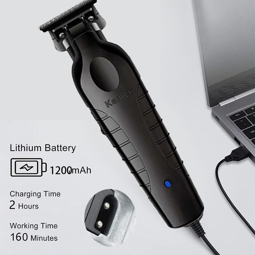 Ảnh Tông đơ cắt tóc KEMEI KM-2299 bám sát 0mm chuyên nghiệp tiện lợi 4