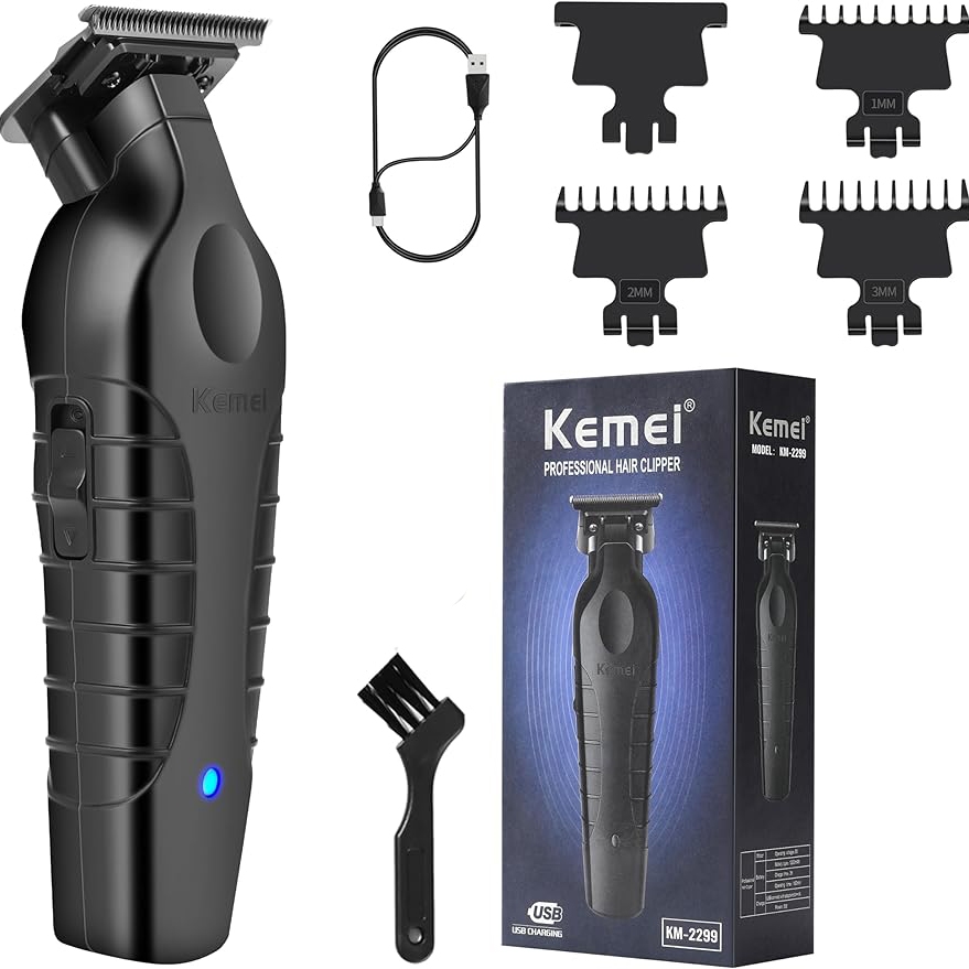 Ảnh Tông đơ cắt tóc KEMEI KM-2299 bám sát 0mm chuyên nghiệp tiện lợi 1