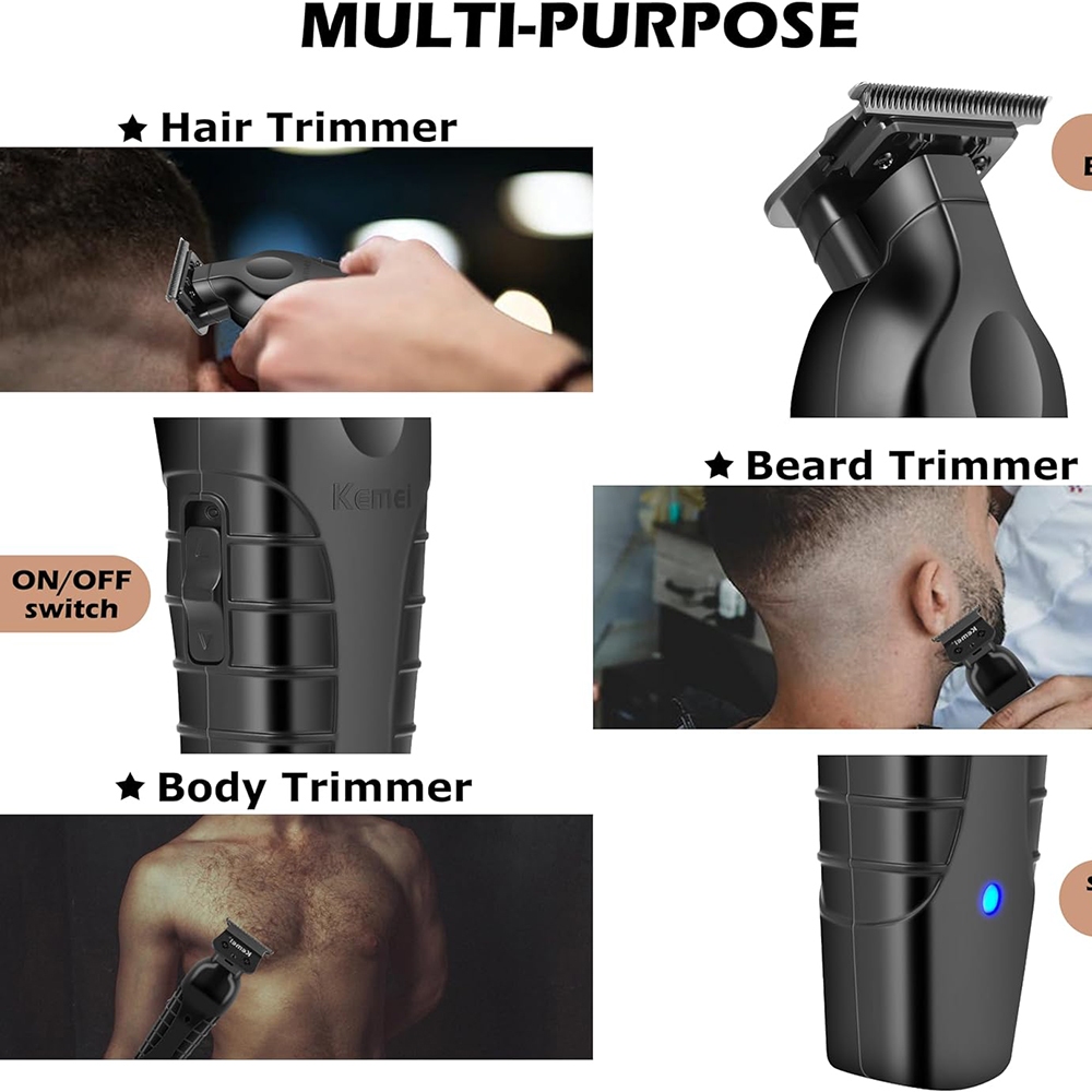 Ảnh Tông đơ cắt tóc KEMEI KM-2299 bám sát 0mm chuyên nghiệp tiện lợi 2