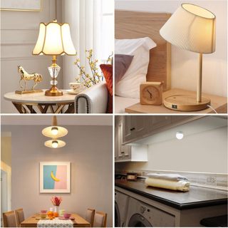 AIMI Bóng CÓ THỂ SẠC RGB CÓ THỂ TỪ XA CHO PIN TƯỜNG CÓ THỂ SẠC ĐIỆN E26 ĐÈN ĐÊM DIMMING