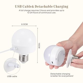AIMI Bóng CÓ THỂ SẠC RGB CÓ THỂ TỪ XA CHO PIN TƯỜNG CÓ THỂ SẠC ĐIỆN E26 ĐÈN ĐÊM DIMMING