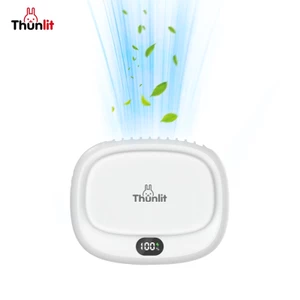 Quạt Nhỏ Di Động Thunlit Ngoài Trời Không Lưỡi Treo Cổ Quạt Eo Treo Quạt Mini USB Để Bàn