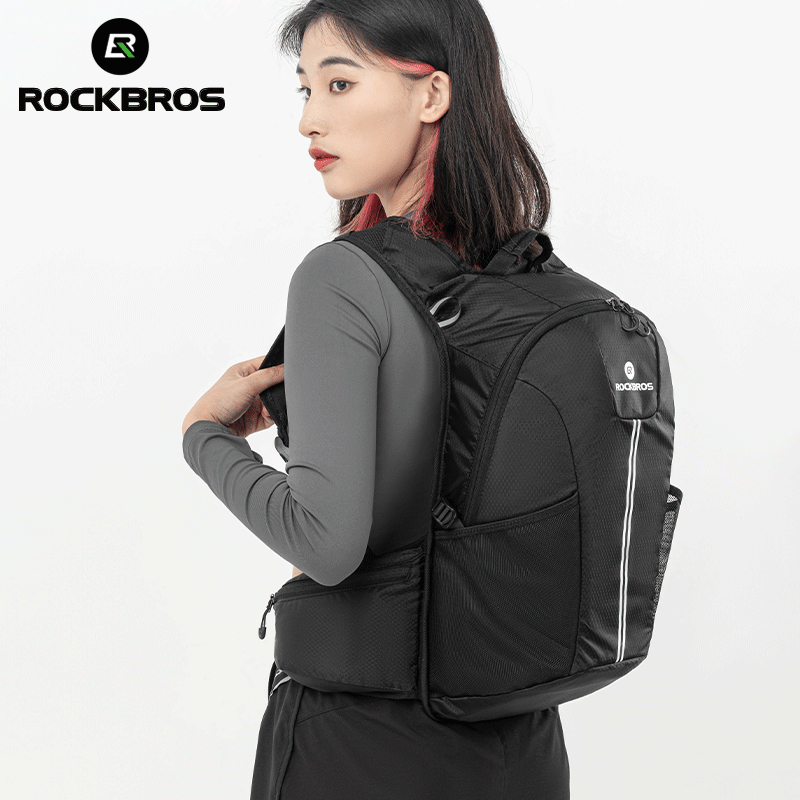 Rockbros Ba Lô Xe Máy Ba Lô Đi Xe Đạp Túi Nước Thể Thao Ngoài Trời Chống Thấm Nước Đi Bộ Đường Dài Leo Núi Cắm Trại Ba Lô Đa Năng