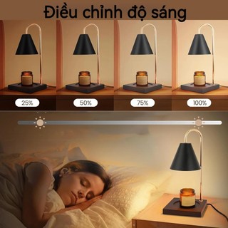 Canmeijia Đèn nến hương liệu Led Đèn bàn Led có thể điều chỉnh độ sáng 220V Đèn sáp nóng chảy với bóng đèn GU10 Đèn bàn cắm EU / Mỹ để trang trí phòng Quà tặng phòng ngủ