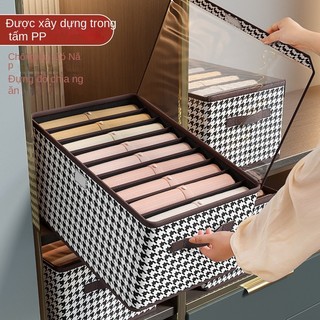 Hộp Vải Chia Ngăn Đựng Quần Áo Ngăn Khung Cứng cao cấp, Túi Đựng Quần Áo Chia Ngăn có nắp đậy Gọn Gàng Fabric Clothes Storage Box【Chiosala12】