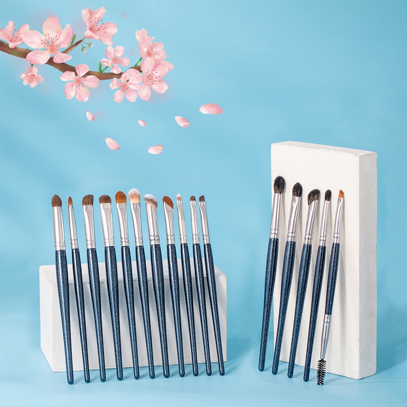 OVW Bộ cọ trang điểm tóc dê Bàn chải pha trộn chính xác Bàn chải phấn mắt góc ZH00028