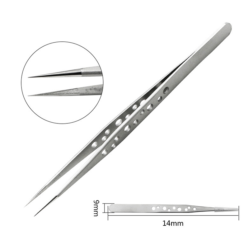 Nhíp công nghiệp ESD Nhíp thép không gỉ chống tĩnh điện chống từ tính vinh quang