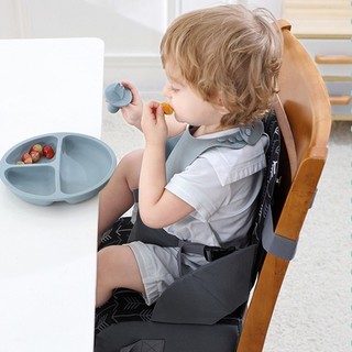 Ghế gấp di động dành cho trẻ sơ sinh và trẻ nhỏ. Đệm ngồi ăn cho bé có thể tháo rời và giặt sạch, tăng chiều cao 11 cm