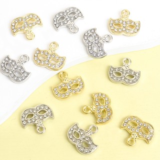 10 Chiếc Sang Trọng Sáng Bóng Kim Cương Giả Kẻ Sọc Hóa Trang Mặt nạ Mắt Thiết Kế Quyến Rũ Sáng Tạo Mardi Gras Khiêu Vũ Trang Trí Tiệc Thời Trang Nam Nữ Vòng Cổ Móc Khóa Quần Áo Đồ Trang Trí Mặt Dây DIY