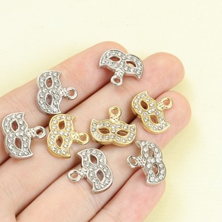 10 Chiếc Sang Trọng Sáng Bóng Kim Cương Giả Kẻ Sọc Hóa Trang Mặt nạ Mắt Thiết Kế Quyến Rũ Sáng Tạo Mardi Gras Khiêu Vũ Trang Trí Tiệc Thời Trang Nam Nữ Vòng Cổ Móc Khóa Quần Áo Đồ Trang Trí Mặt Dây DIY