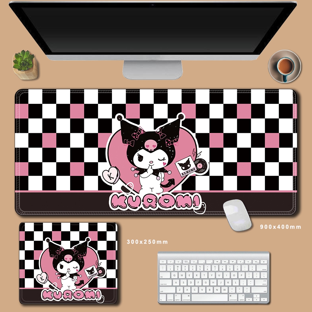 Sanrio Cinnamoroll Kuromi Mymelody Pochacco Bàn Thảm Vải Để Bàn Hoạt Hình Trẻ Em Để Bàn Bảo Vệ Và Chống Trượt Mousepad Dễ Thương Lớn 900x400x3mm