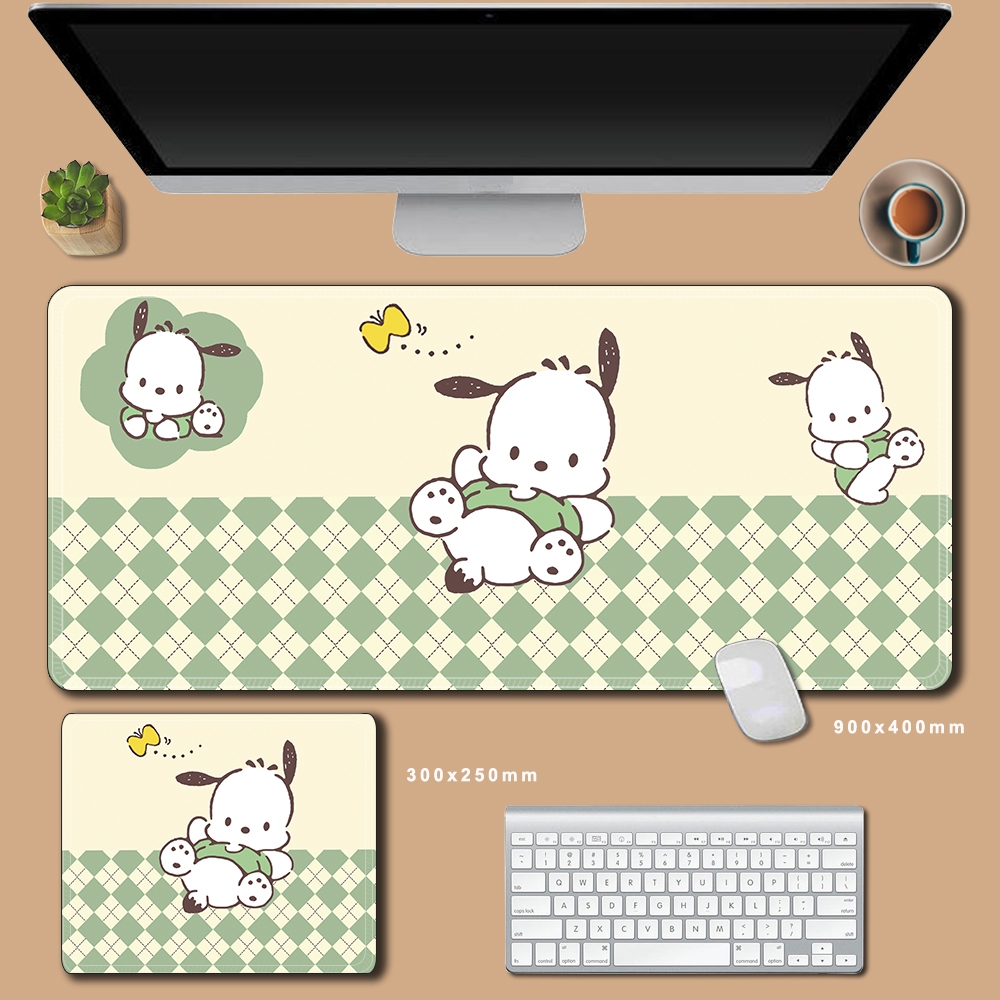 Sanrio Cinnamoroll Kuromi Mymelody Pochacco Bàn Thảm Vải Để Bàn Hoạt Hình Trẻ Em Để Bàn Bảo Vệ Và Chống Trượt Mousepad Dễ Thương Lớn 900x400x3mm