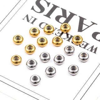 Hoạt động Hạt cố định với vòng cao su Thép không gỉ DIY Phụ kiện trang sức cho vòng cổ thủ công Vòng tay Cung cấp