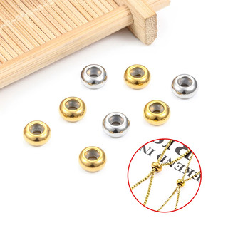 Hoạt động Hạt cố định với vòng cao su Thép không gỉ DIY Phụ kiện trang sức cho vòng cổ thủ công Vòng tay Cung cấp