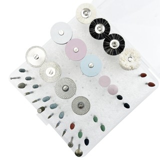 38 Cái / bộ Phòng Thí Nghiệm Nha Khoa Bộ Đánh Bóng HP 2,35 Mm Để Mài Gốm Sứ Sứ Đánh Bóng Tốc Độ Thấp Bàn Chải Kim Cương Burs Đĩa