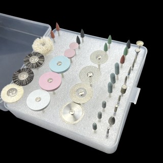 38 Cái / bộ Phòng Thí Nghiệm Nha Khoa Bộ Đánh Bóng HP 2,35 Mm Để Mài Gốm Sứ Sứ Đánh Bóng Tốc Độ Thấp Bàn Chải Kim Cương Burs Đĩa
