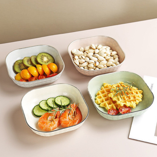 2 Chiếc Hoạt Hình Cấp Thực Phẩm Dim Sum Đĩa Đĩa Đĩa Món Ăn Nhỏ Khay Bánh Món Ăn Lạnh Món Ăn Trái Cây Xương Đĩa Món Tráng Miệng Đĩa Ăn Nhẹ Đĩa Kẹo Đĩa Nước Sốt Món Ăn Gia Vị Đĩa Nước Tương Đĩa