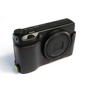 Thích hợp cho máy ảnh Ricoh GR3 Đế máy ảnh GX3 GR iii GR3X da nửa bảo vệ vỏ da bảo vệ vỏ máy ảnh phụ kiện retro