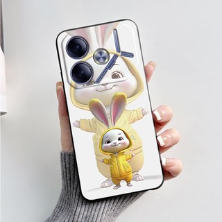 Ốp Lưng Cho Tecno Pova 6 5G 2024 Tecno Li7 Vỏ Điện Thoại Silicon Mềm Màu Đen Đá Cẩm Thạch Thiết Kế Dành Cho Tecno Pova6 Vỏ